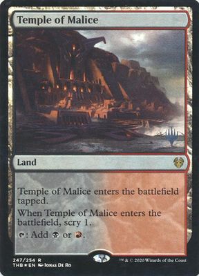 Temple of Malice 247/254 - Silver Stamped Foil Theros: Beyond Death (THB) Silver Stamped Foil Singles