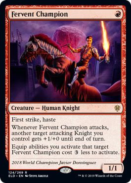 Fervent Champion 124/269 Throne of Eldraine Singles