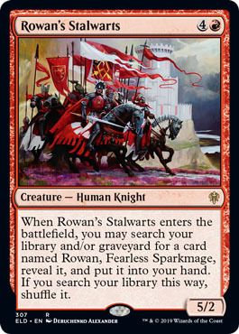 Rowan&#39;s Stalwarts 307/269 Planeswalker Deck Exclusive Throne of Eldraine Singles