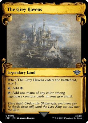 The Grey Havens (Showcase Scrolls) - Universes Beyond: The Lord of the Rings: Tales of Middle-earth (LTR) Universes Beyond: The Lord of the Rings: Tales of Middle-earth