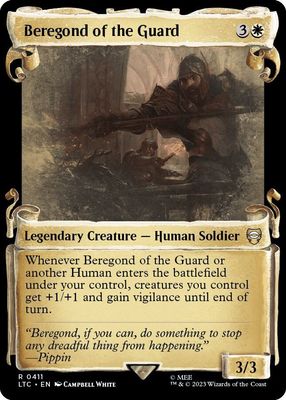 Beregond of the Guard (Showcase Scrolls) - Commander: The Lord of the Rings: Tales of Middle-earth (LTC) Commander: The Lord of the Rings: Tales of Middle-earth