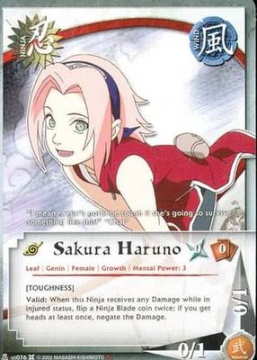 Sakura Haruno - n-076 - Uncommon Naruto CCG Promos