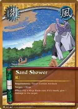 Sand Shower - J-267 - Uncommon Naruto: Battle of Destiny