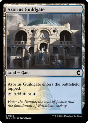 Azorius Guildgate - Ravnica: Clue Edition (CLU) Ravnica: Clue Edition