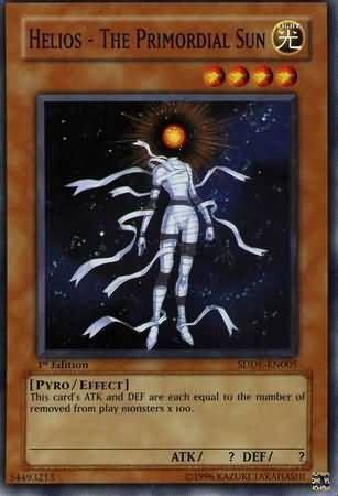 Helios - The Primordial Sun - SDDE-EN005 - Common 1st Edition Structure Deck: Dark Emperor [SDDE] 1st Edition Singles