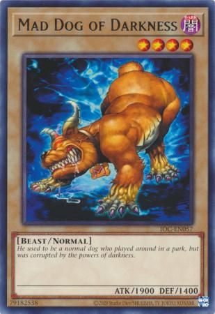 Mad Dog of Darkness - IOC-EN057 - Rare Unlimited (25th Reprint) Invasion of Chaos 25th Anniversary Singles
