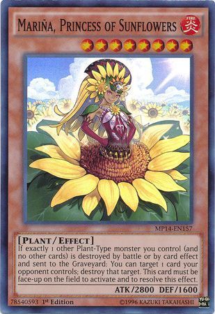 Marina, Princess of Sunflowers - MP14-EN157 - Super Rare 1st Edition Yu-Gi-Oh! 2014 Mega-Tins Singles