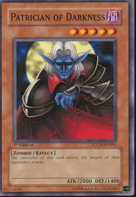 Patrician of Darkness - SDZW-EN005 - Common 1st Edition Structure Deck: Zombie World 1st Edition Singles