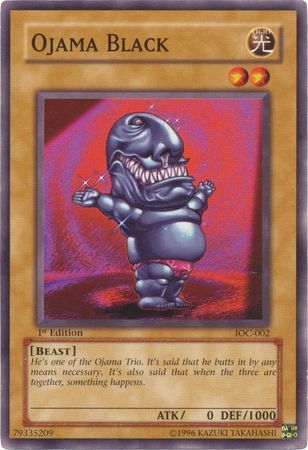 Ojama Black - IOC-002 - Common 1st Edition Invasion of Chaos [IOC] 1st Edition Singles