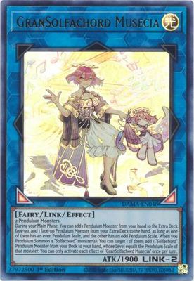 GranSolfachord Musecia - DAMA-EN048 - Ultra Rare 1st Edition Dawn of Majesty 1st Edition Singles