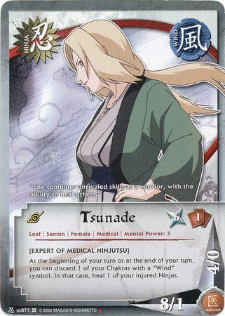 Tsunade - us077 - Uncommon Naruto CCG Promos