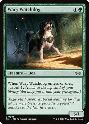 Wary Watchdog - Duskmourn: House of Horror (DSK) Duskmourn: House of Horror 0206