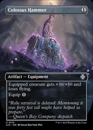 Colossus Hammer 0110 Borderless The Lost Caverns of Ixalan Commander Singles