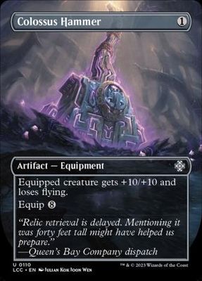 Colossus Hammer 0110 Borderless The Lost Caverns of Ixalan Commander Singles