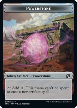 Powerstone // Thopter Double-sided Token - The Brothers&#39; War (BRO) The Brothers&#39; War