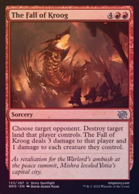 The Fall of Kroog 133/287 - Foil The Brothers&#39; War Foil Singles