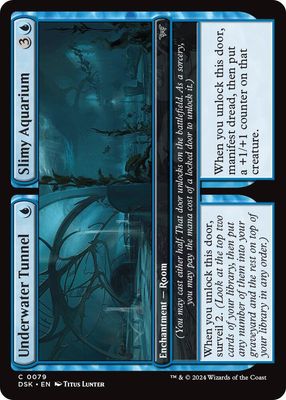 Underwater Tunnel // Slimy Aquarium - Duskmourn: House of Horror (DSK) Duskmourn: House of Horror