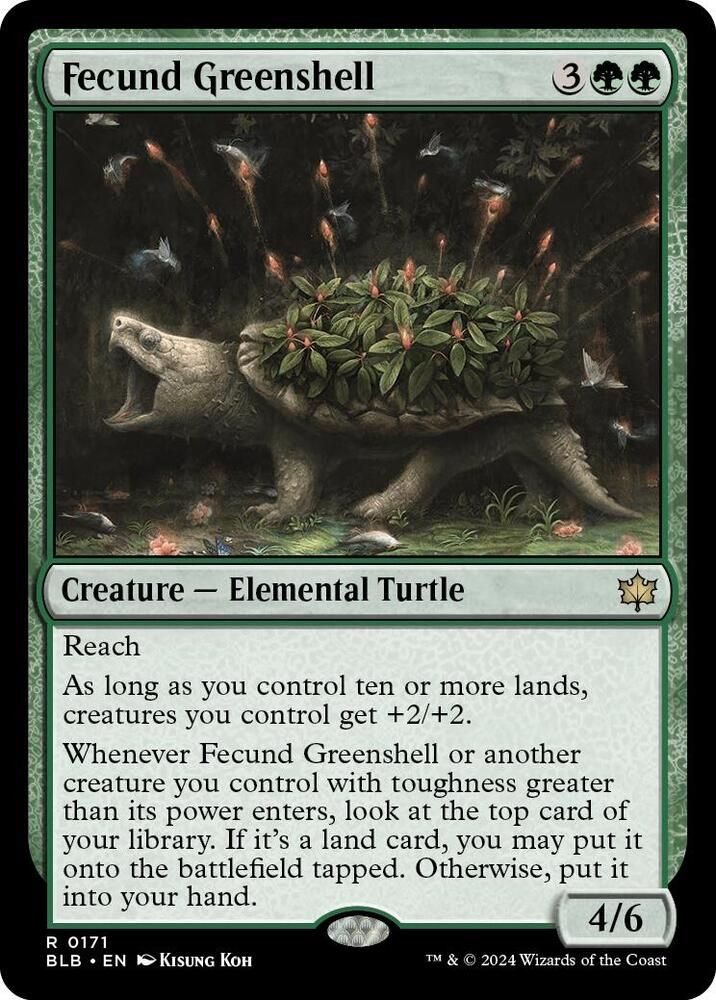 Fecund Greenshell - Bloomburrow (BLB) Bloomburrow