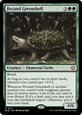 Fecund Greenshell - Bloomburrow (BLB) Bloomburrow