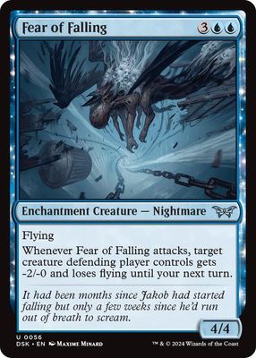 Fear of Falling - Duskmourn: House of Horror (FOIL) Duskmourn: House of Horror
