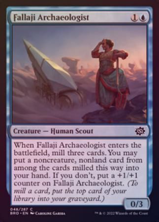 Fallaji Archaeologist 48/287 - Foil The Brothers&#39; War Foil Singles