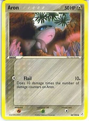 Aron - 44/100 - Common Ex Crystal Guardians Singles
