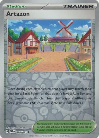 Artazon - 076/091 - Uncommon Reverse Holo Scarlet &amp; Violet: Paldean Fates Reverse Holo Singles