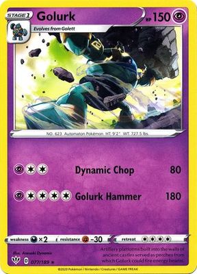 Golurk - 43/111 - Rare XY: Furious Fists Singles
