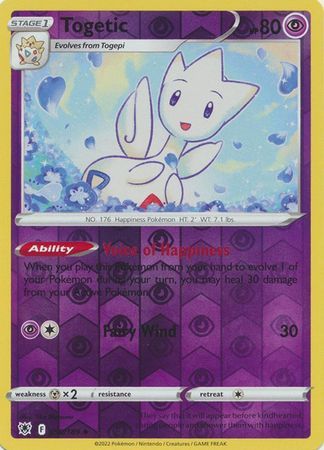 Togetic - 056/189 - Uncommon Reverse Holo Sword &amp; Shield: Astral Radiance Reverse Holo Singles