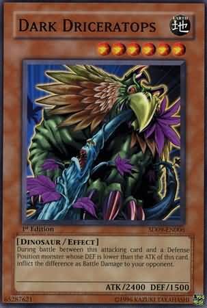 Dark Driceratops - SD09-EN006 - Common 1st Edition Structure Deck: Dinosaur&#39;s Rage 1st Edition Singles