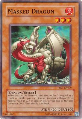 Masked Dragon - SD1-EN009 - Common Unlimited Structure Deck: Dragon&#39;s Roar [SD1] Unlimited Singles