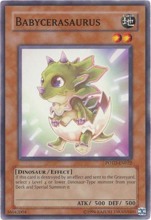 Babycerasaurus - POTD-EN022 - Common Unlimited Power of the Duelist [POTD] Unlimited Singles