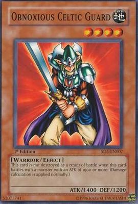 Obnoxious Celtic Guard - SD5-EN007 - Common 1st Edition Structure Deck: Warrior&#39;s Triumph 1st Edition Singles
