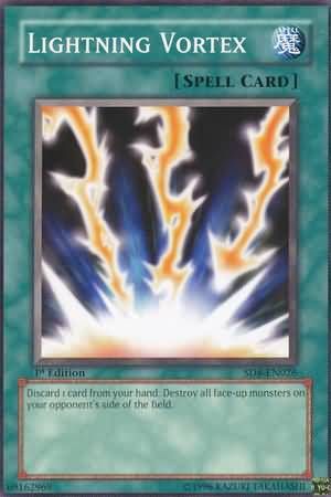 Lightning Vortex - SD8-EN026 - Common 1st Edition Structure Deck: Lord of the Storm [SD8] 1st Edition Singles