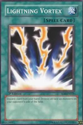 Lightning Vortex - SD8-EN026 - Common 1st Edition Structure Deck: Lord of the Storm [SD8] 1st Edition Singles