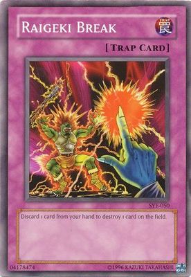 Raigeki Break - SYE-050 - Common Unlimited Starter Deck: Yugi Evolution [SYE] Unlimited Singles