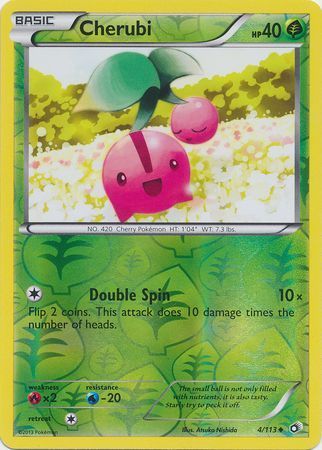 Cherubi - 4/113 - Uncommon Reverse Holo Black &amp; White 11: Legendary Treasures Reverse Holo Singles