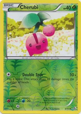 Cherubi - 4/113 - Uncommon Reverse Holo Black &amp; White 11: Legendary Treasures Reverse Holo Singles