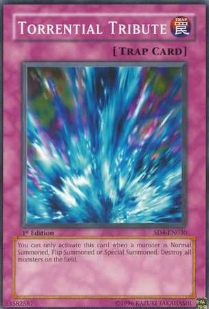 Torrential Tribute - SD4-EN030 - Common 1st Edition Structure Deck: Fury from the Deep 1st Edition Singles