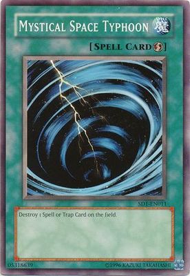 Mystical Space Typhoon - SD1-EN011 - Common Unlimited Structure Deck: Dragon&#39;s Roar [SD1] Unlimited Singles