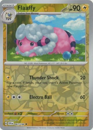 Flaaffy - 067/198 - Uncommon Reverse Holo Scarlet &amp; Violet (Base Set) Reverse Holo Singles