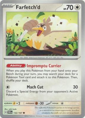 Farfetch&#39;d - 132/167 - Common Scarlet and Violet: Twilight Masquerade Singles