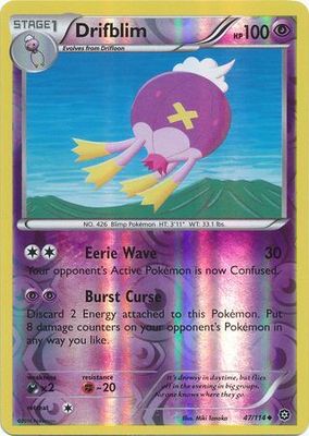 Drifblim - 47/114 - Uncommon Reverse Holo XY: Steam Siege Reverse Holo Singles