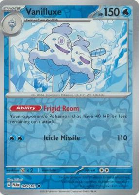 Vanilluxe - 045/182 - Uncommon Reverse Holo Scarlet &amp; Violet: Paradox Rift Reverse Holo Singles
