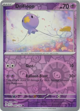 Drifloon - 089/198 - Common Reverse Holo Scarlet &amp; Violet (Base Set) Reverse Holo Singles