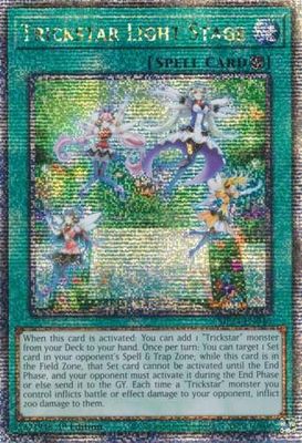 Trickstar Light Stage - MP24-EN046 - Quarter Century Rare 1st Edition Mega Tin 2024 Dueling Mirrors Singles