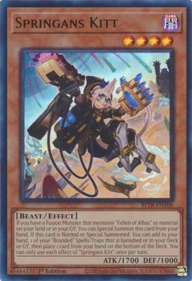 Springans Kitt - BLTR-EN108 - Ultra Rare 1st Edition Battles of Legend: Terminal Revenge 1st Edition Singles