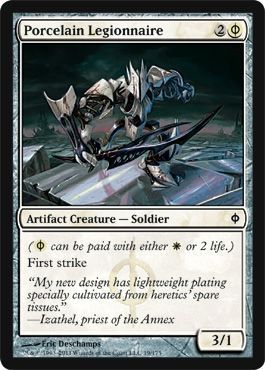 Porcelain Legionnaire 19/175 - New Phyrexia Singles