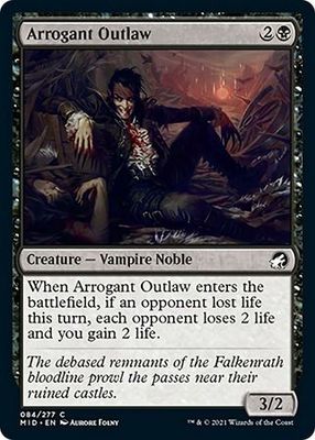 Arrogant Outlaw 084/277 Innistrad: Midnight Hunt Singles