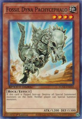 Fossil Dyna Pachycephalo - SGX4-END02 - Common 1st Edition Speed Duel GX: Midterm Destruction Singles